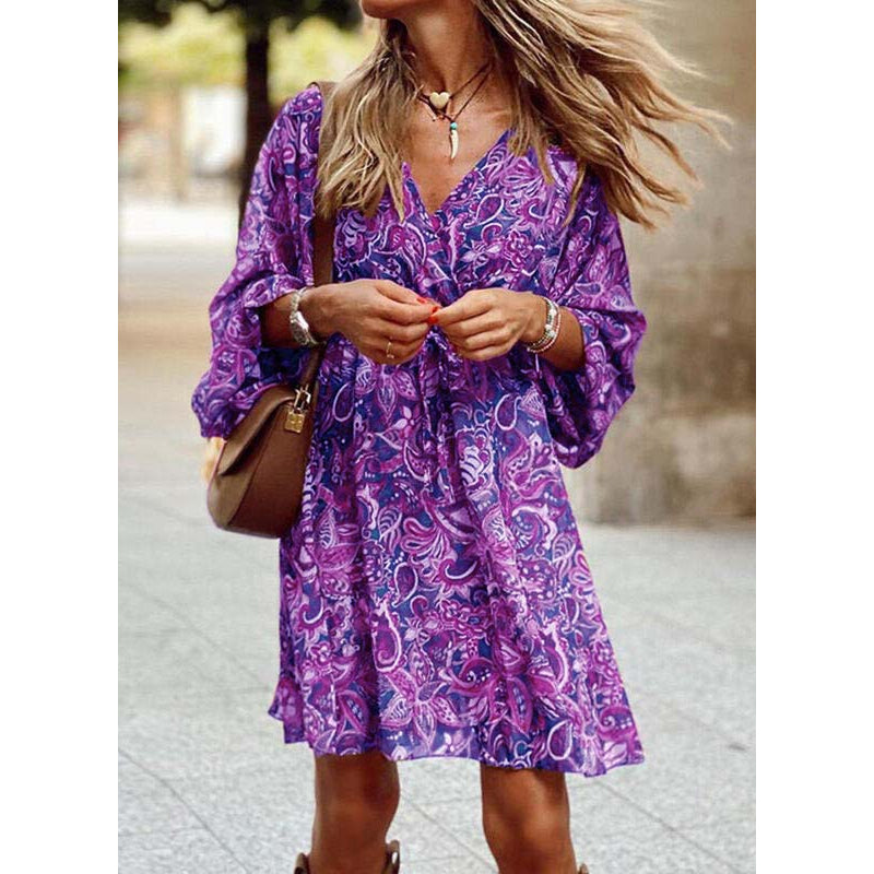 Luftiges Sommer-Midikleid mit taillierter Passform – Elina