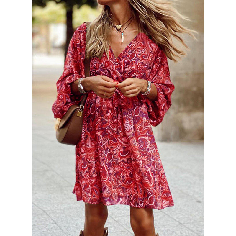 Luftiges Sommer-Midikleid mit taillierter Passform – Elina