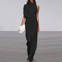 One-Shoulder Sleeveless Wide-Leg Jumpsuit - Carol