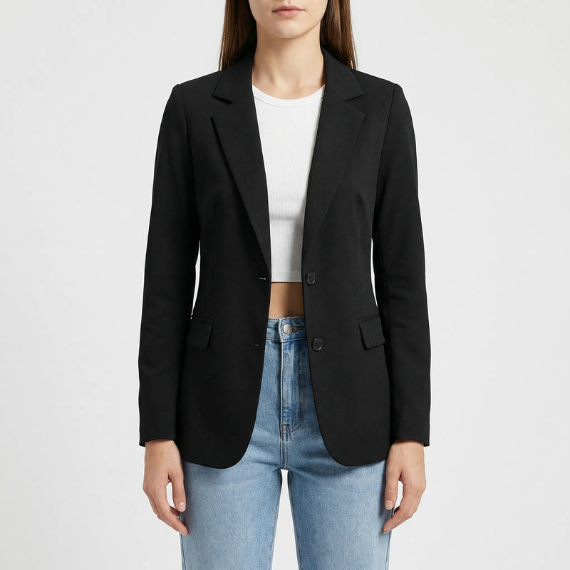 Open-Front Longline Women's Blazer - Barbara