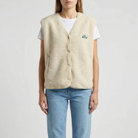 Open-Front Sleeveless Layering Vest - Claudia