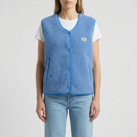 Open-Front Sleeveless Layering Vest - Claudia