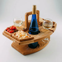 Opvouwbare Picknicktafel Met Wijnhouder - Picktavio