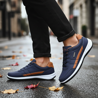 Orthopädische Herrensneaker Aus PU Leder - Travis