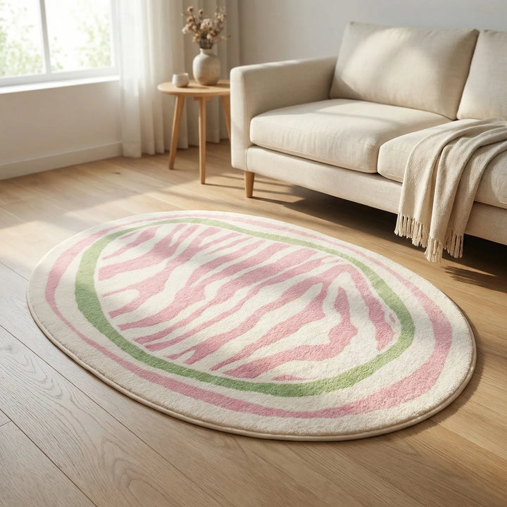 Ovaler Kurzflor-Teppich - Ovaloryx