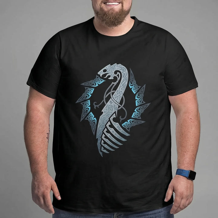 Oversize T-Shirt Mit Nordischem Print - Calvin