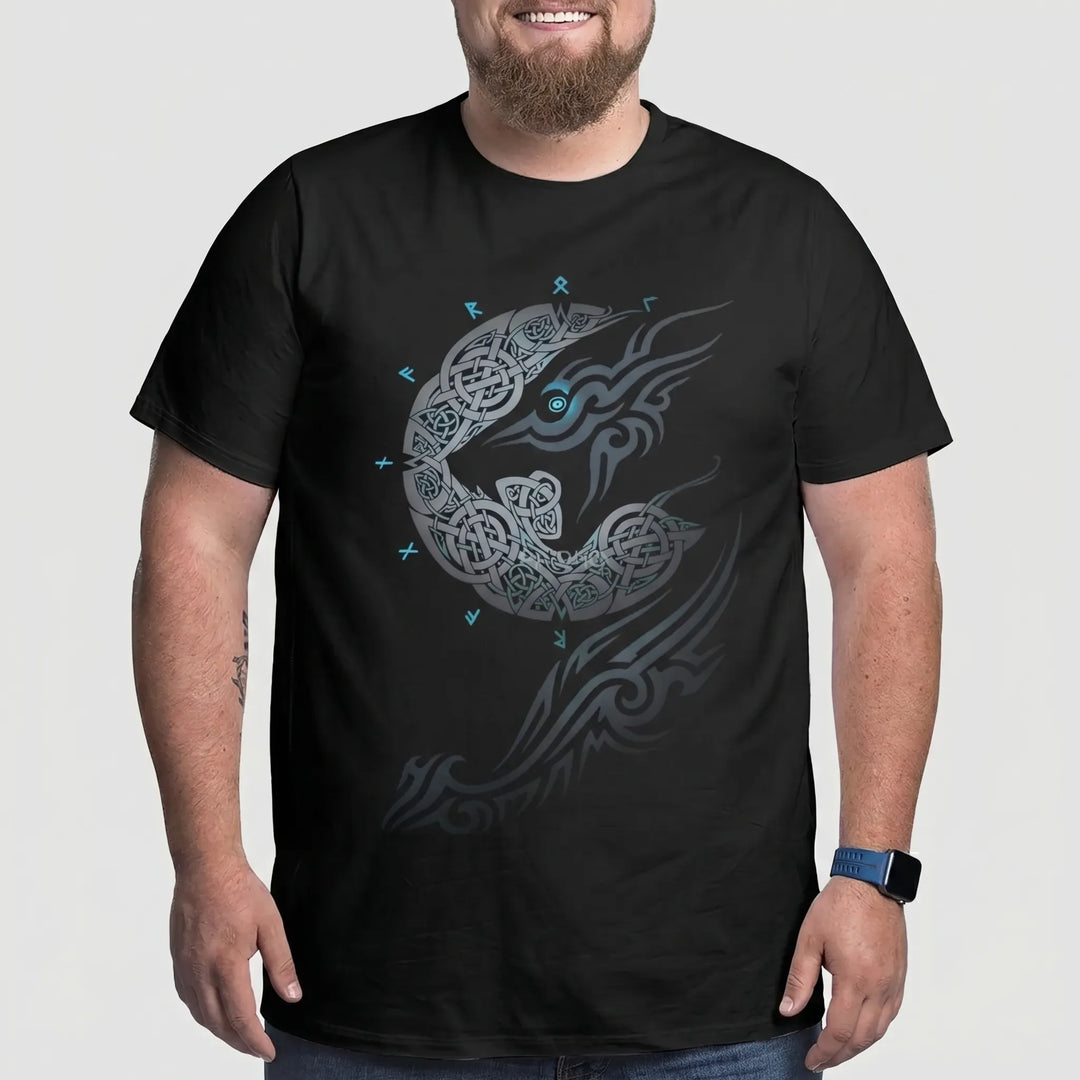 Oversize T-Shirt Mit Nordischem Print - Calvin