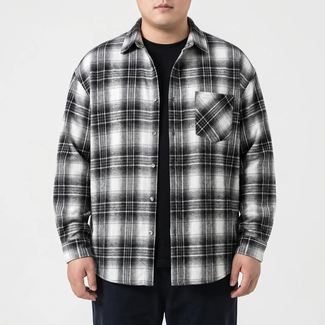 Oversized-Langarmhemd Mit Karomuster - Raymond