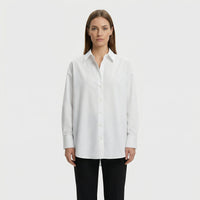 Oversized Blouse Met Omgeslagen Kraag - Blanca