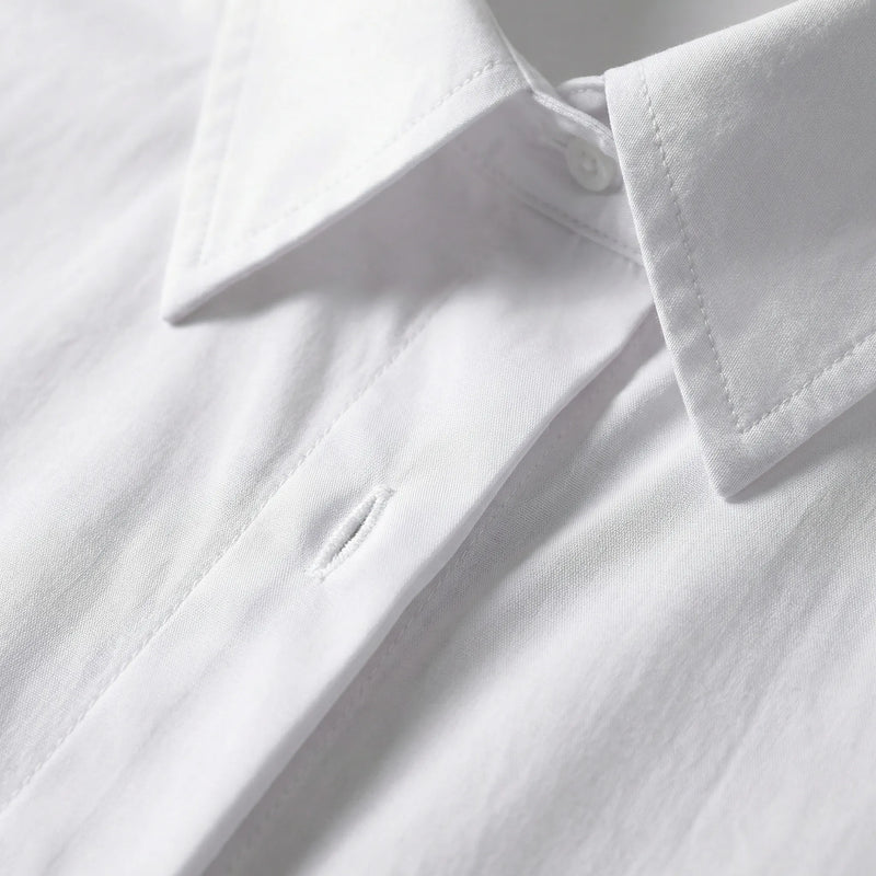 Oversized Blouse Met Omgeslagen Kraag - Blanca