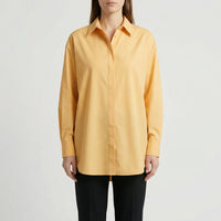Oversized Blouse Met Omgeslagen Kraag - Blanca