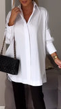 Oversized Blouse With A Collar - Mamie
