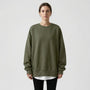 Oversized Crew Neck Jumper - Ruby