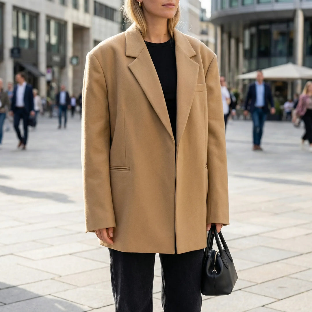 Oversized Damenblazer Mit Klarer Silhouette - Alexia