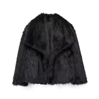 Oversized Winter Coat With Faux-Fur Finish - Elena