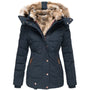 Padded Winter Coat With Fur-Trimmed Hood - Henrietta