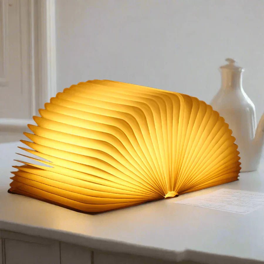Zusammenklappbare Buchlampe mit warmem LED-Licht - StoryGlow