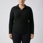 Plus-Size Geripptes Langarmshirt - Charlotte