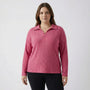 Plus-Size Geripptes Langarmshirt - Charlotte