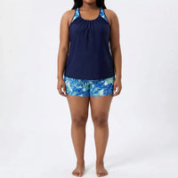 Plus Size Bikini Damen Mit Tropical-Print - Raquel