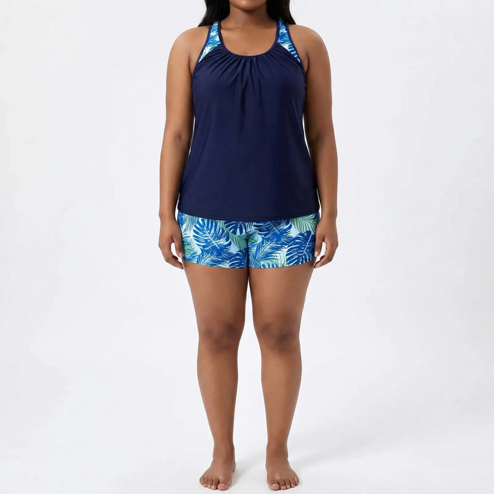Plus Size Bikini Damen Mit Tropical-Print - Raquel