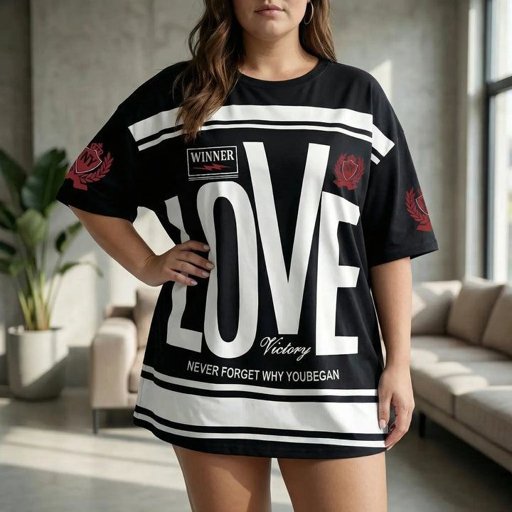 Plus Size Rundhals-T-Shirt - Patricia
