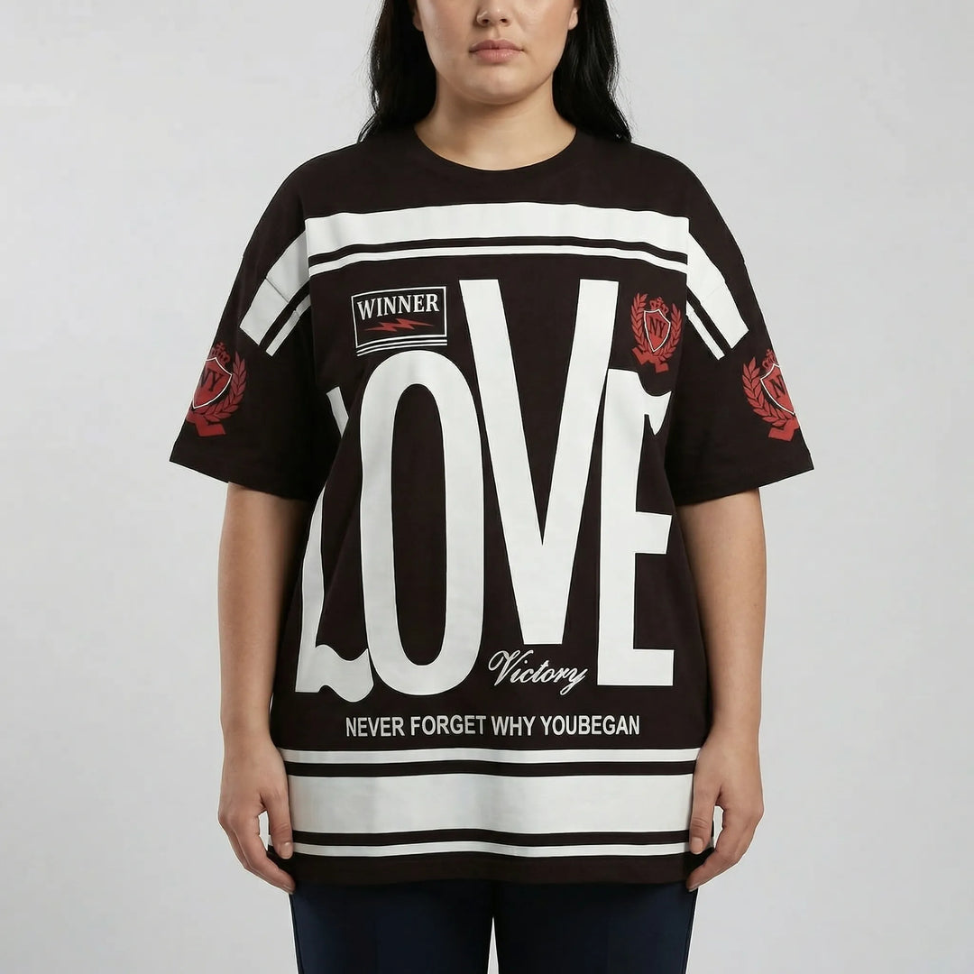 Plus Size Rundhals-T-Shirt - Patricia