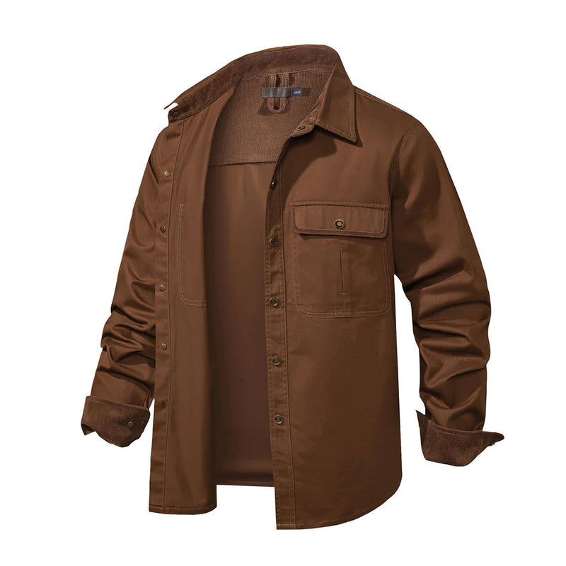 Stylisches Herrenhemd mit kontrastierenden Details – Ruben