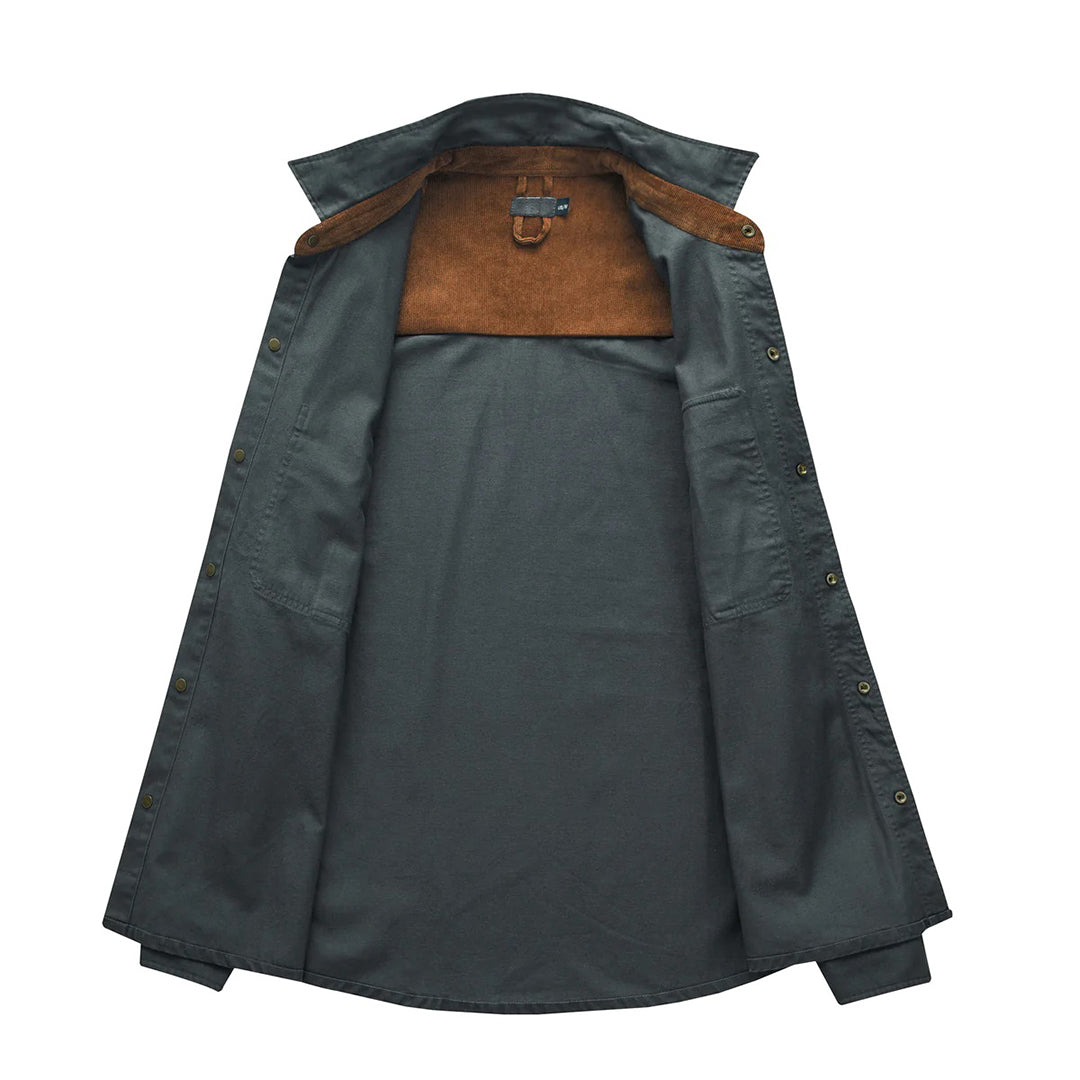 Stylisches Herrenhemd mit kontrastierenden Details – Ruben