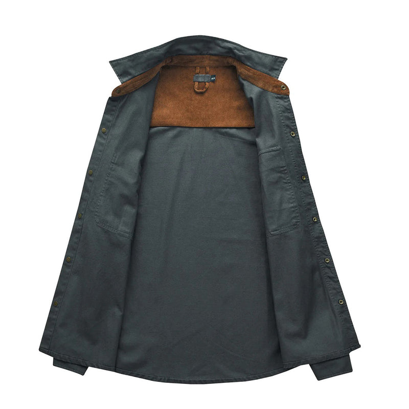 Stylisches Herrenhemd mit kontrastierenden Details – Ruben