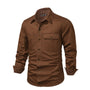 Stylisches Herrenhemd mit kontrastierenden Details – Ruben
