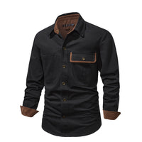 Stylisches Herrenhemd mit kontrastierenden Details – Ruben