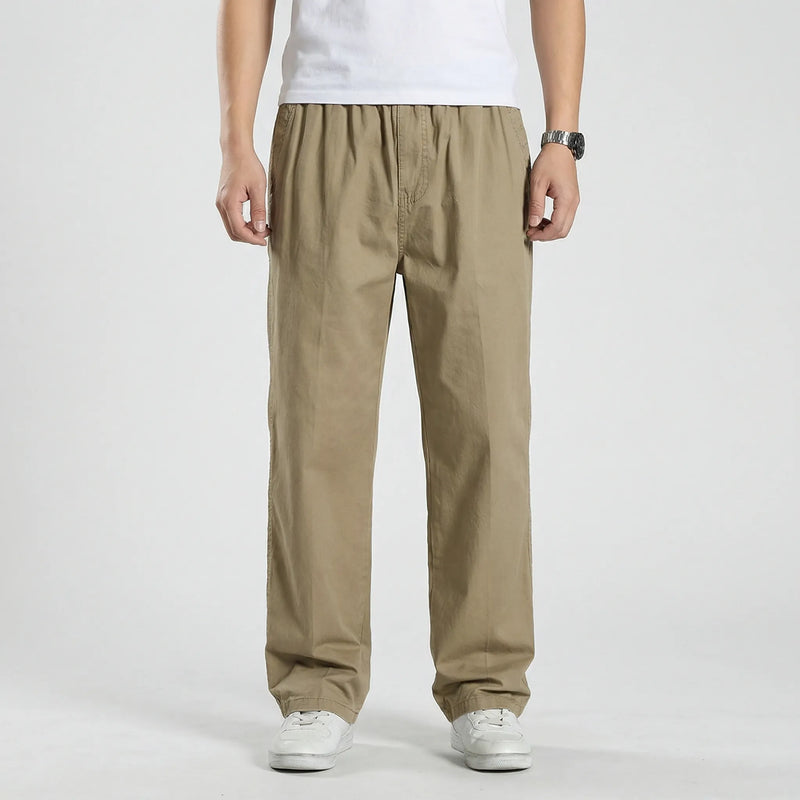 Rechte Cargobroek Met Elastische Taille - Freddie