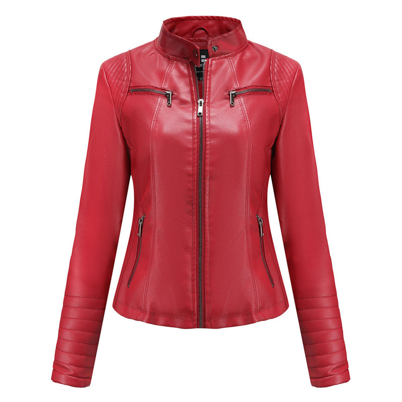 Stylisches Leder Damenjack – Elin