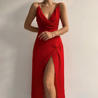 Stilvolles Spaghetti-Träger Kleid – Elara