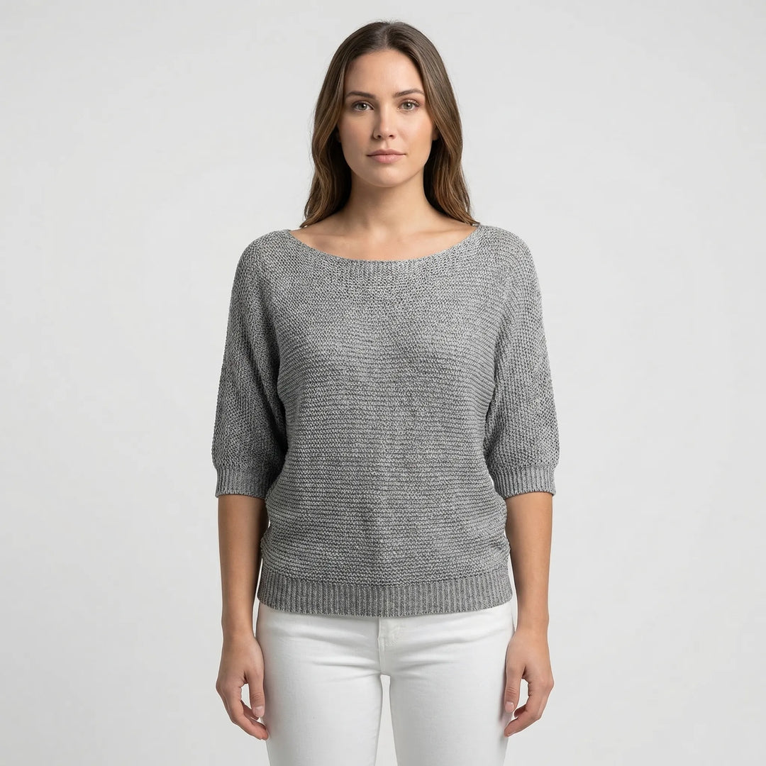 Relaxed Fit Batwing Sleeve Jumper - Janet
