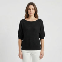 Relaxed Fit Batwing Sleeve Jumper - Janet