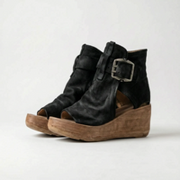 Retro Plateau Damensandalen - Janet