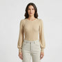 Ribbed Long-Sleeve Fitted Bodysuit - Lorena
