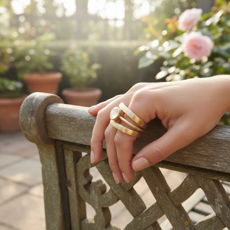 Ring Mit Mondstein - ElysiumRing