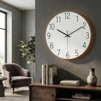 Runde, Moderne Wanduhr - LuminaraClock