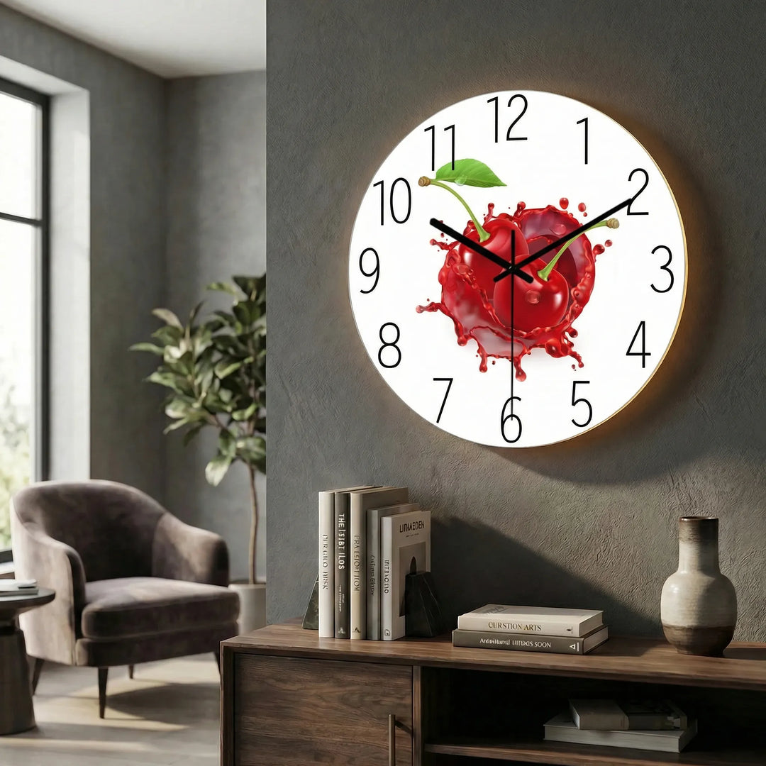 Runde, Moderne Wanduhr - LuminaraClock