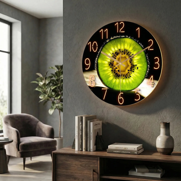 Runde, Moderne Wanduhr - LuminaraClock