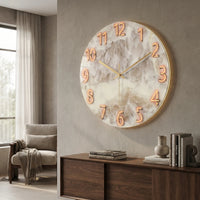 Runde, Moderne Wanduhr - LuminaraClock