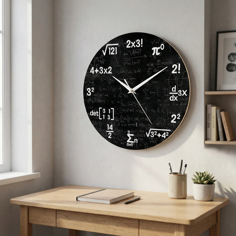 Runde Motiv-Wanduhr - NumeriClock