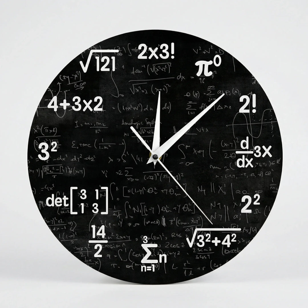 Runde Motiv-Wanduhr - NumeriClock