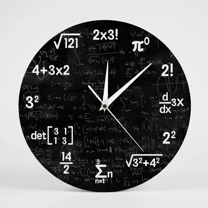Runde Motiv-Wanduhr - NumeriClock