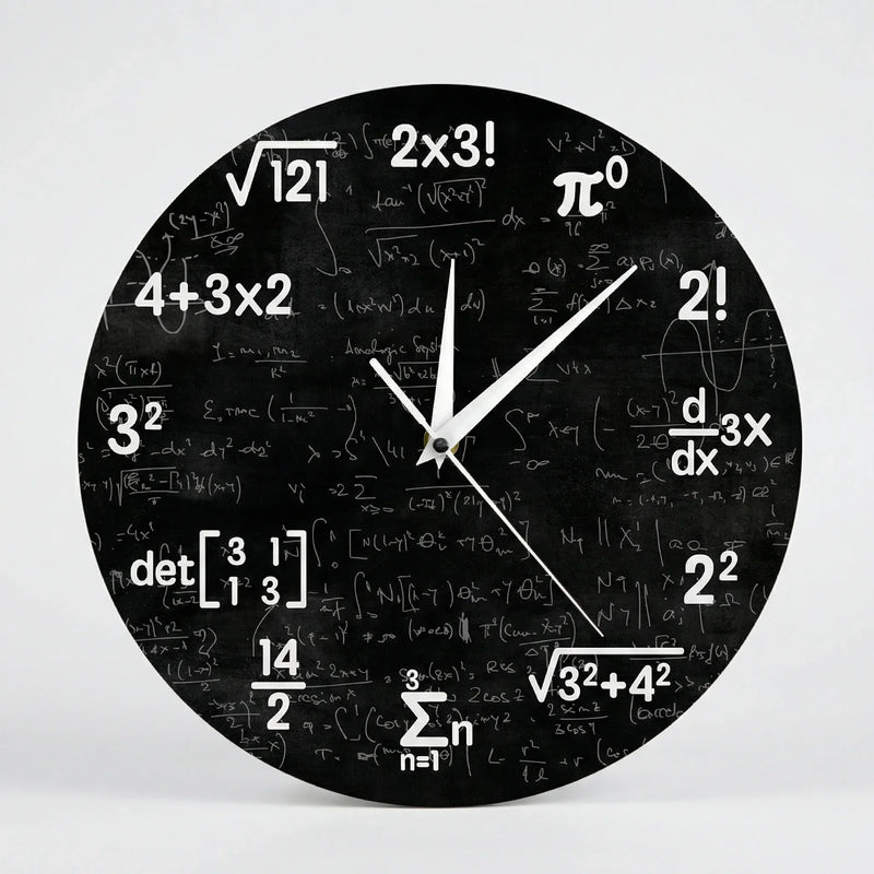 Runde Motiv-Wanduhr - NumeriClock