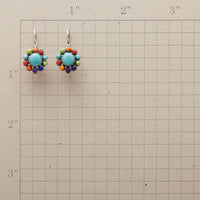 Runde Ohrringe Mit Details - TurquoiseBliss