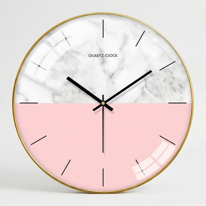 Runde Wanduhr Im Minimalistischen Stil - NordelleClocka